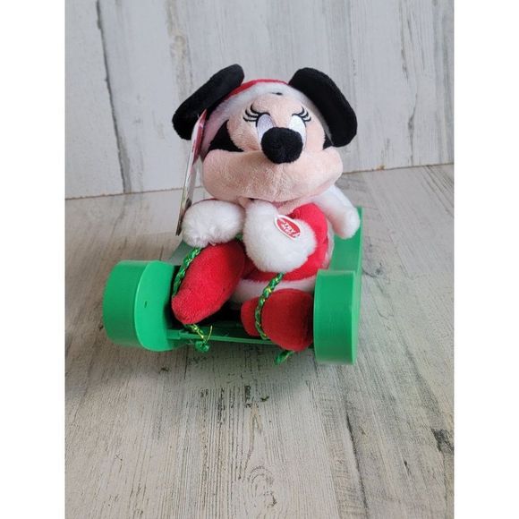 Disney Minnie Mouse rocking sleigh animated sing xmas figure - Picture 3 of 8